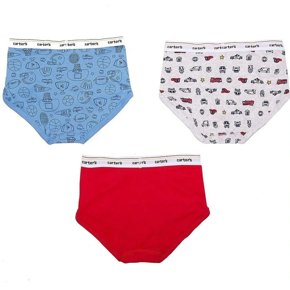 Carter's Briefs Underwear Boys Size S Multicolor NEW 3-Pack Hero Cartoon Cotton